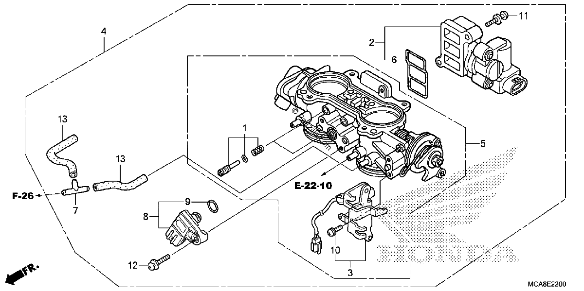 Diagrama de THROTTLE BODY