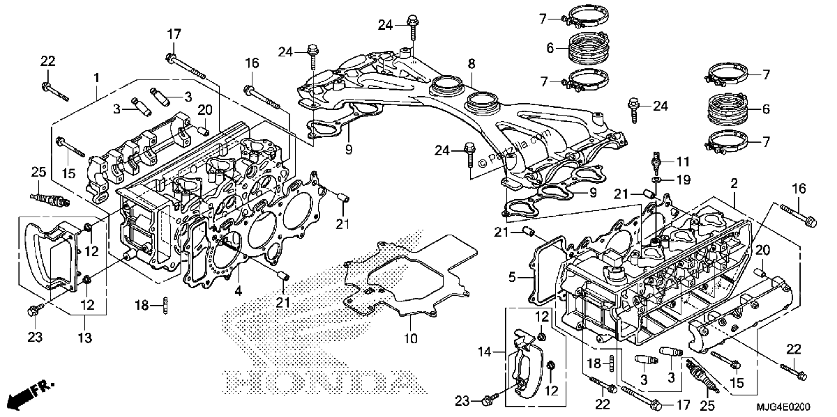 Diagrama de CYLINDER HEAD