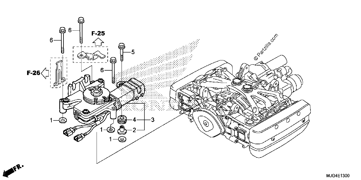 Diagrama de REVERSE SHIFT ACTUATOR