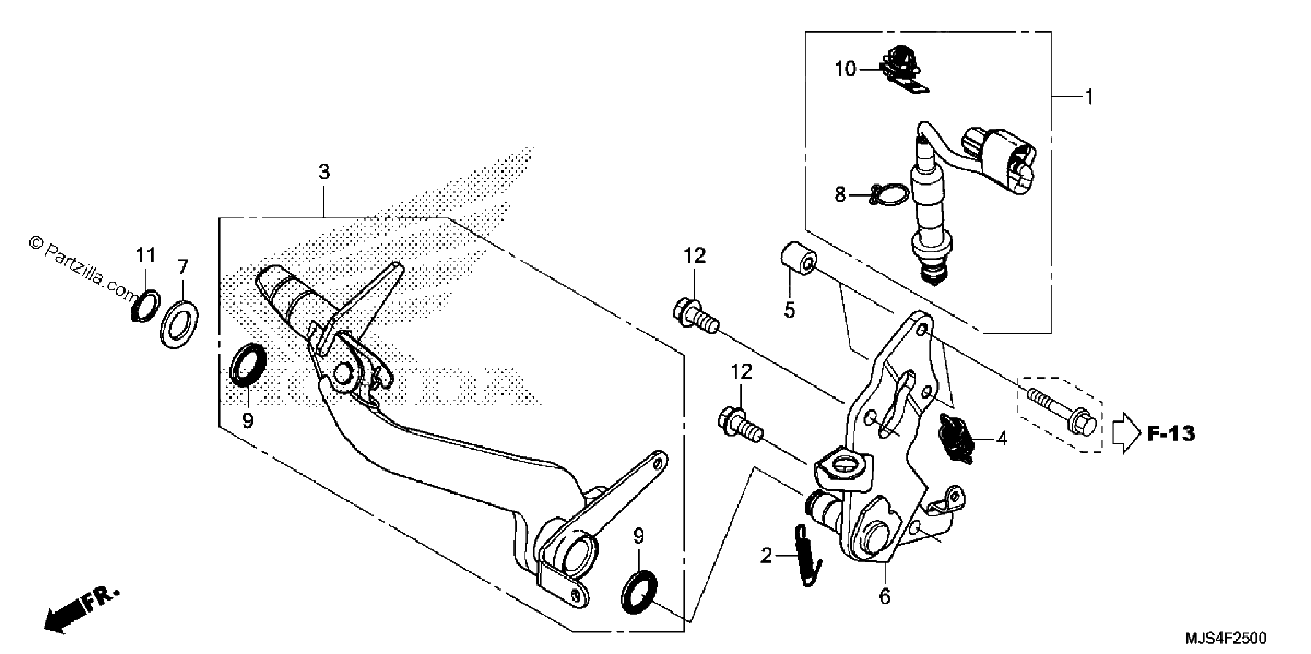 Diagrama de BRAKE PEDAL