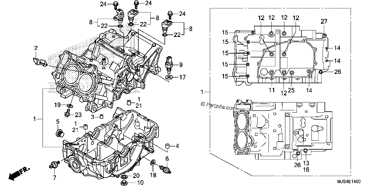Diagrama de CRANKCASE