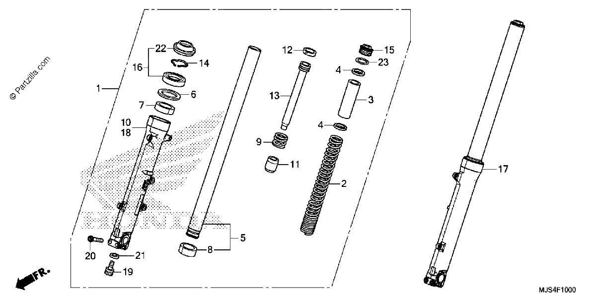 Diagrama de FRONT FORK