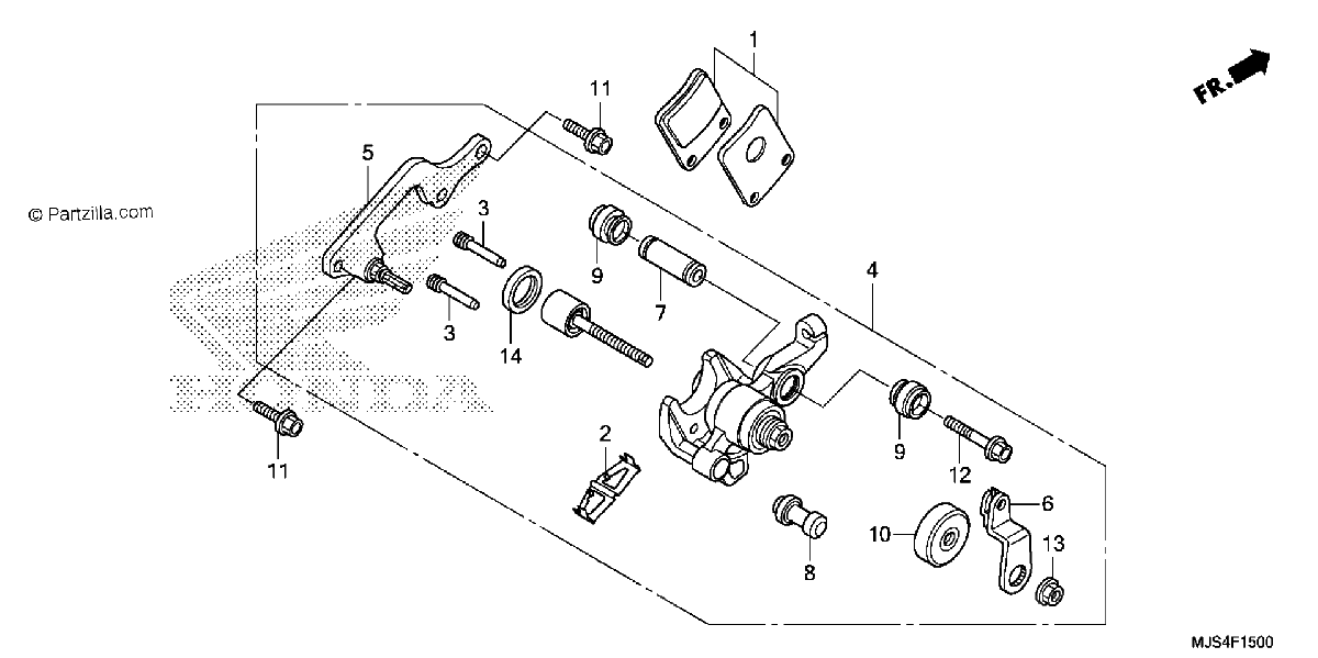 Diagrama de PARKING BRAKE CALIPER
