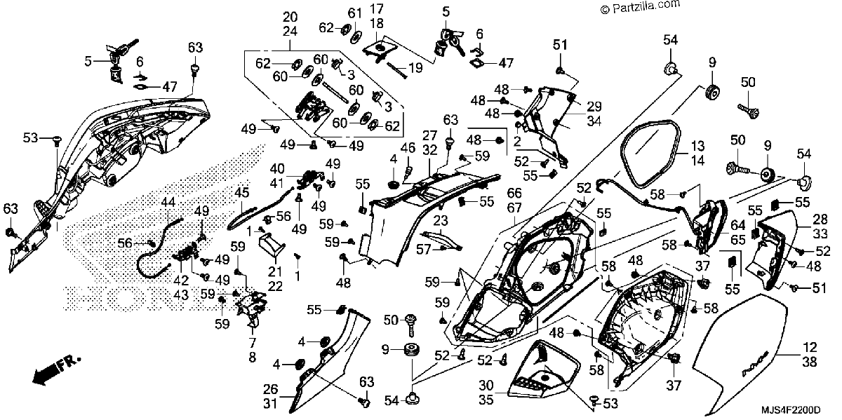 Diagrama de SADDLEBAG REAR TURN SIGNAL