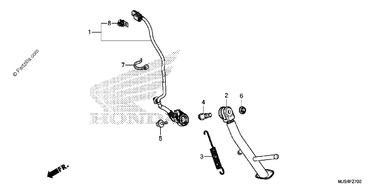 Diagrama de SIDE STAND