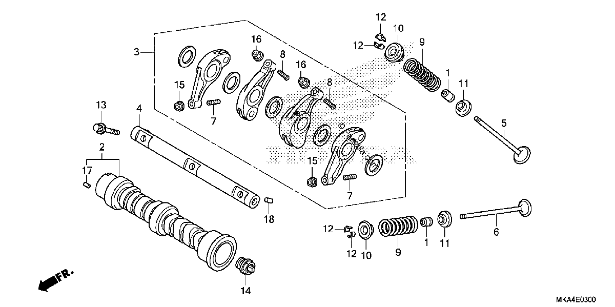 Diagrama de CAMSHAFT VALVE
