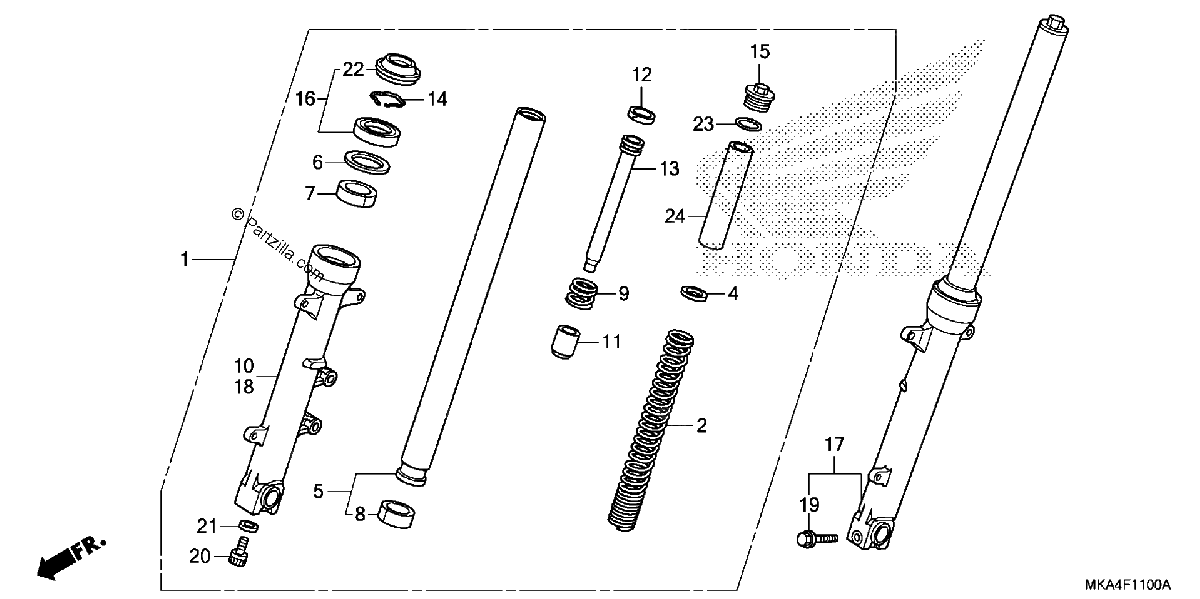 Diagrama de FRONT FORK