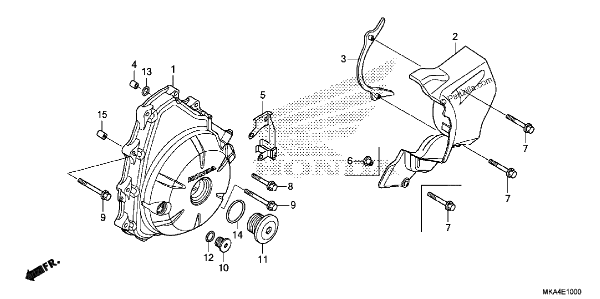 Diagrama de ALTERNATOR COVER