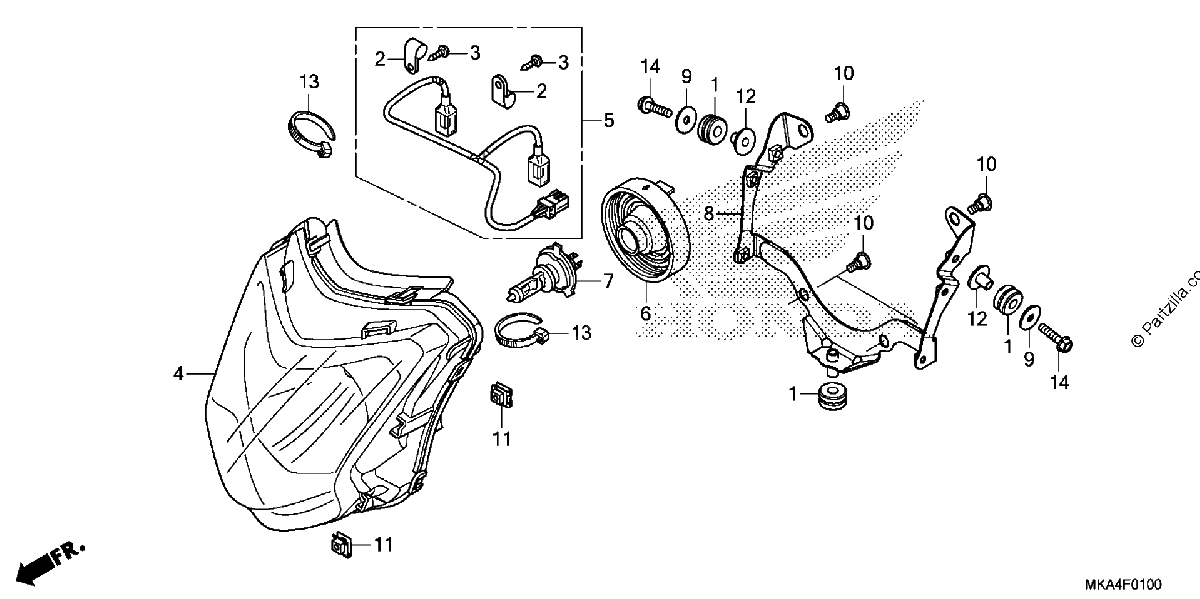 Diagrama de HEADLIGHT