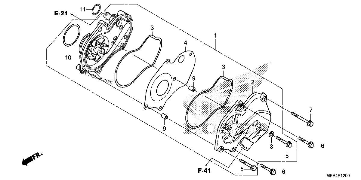 Diagrama de WATER PUMP