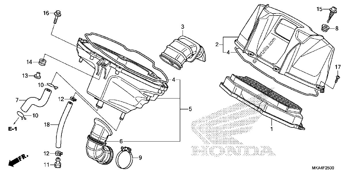 Diagrama de AIR CLEANER