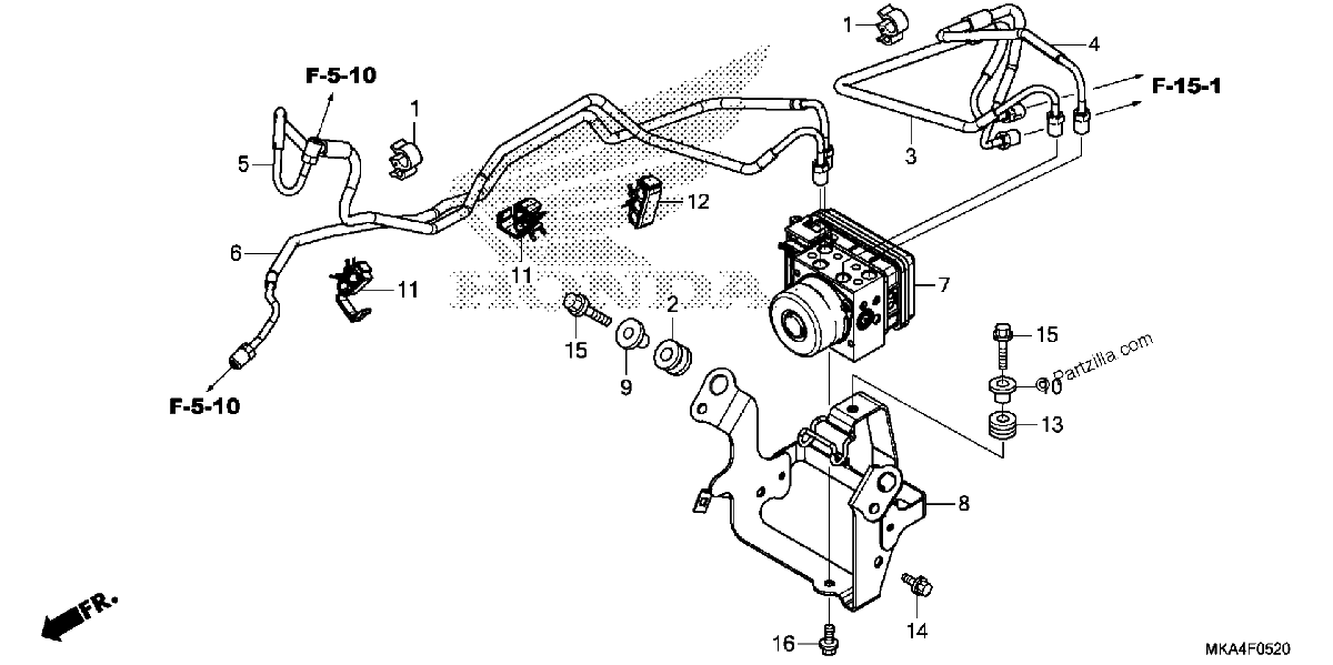 Diagrama de ABS MODULATOR