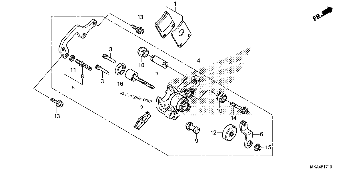 Diagrama de PARKING BRAKE CALIPER
