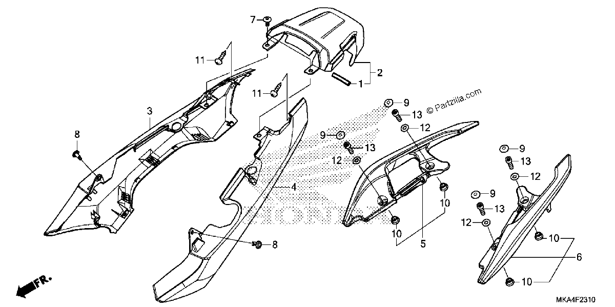 Diagrama de SEAT COWL