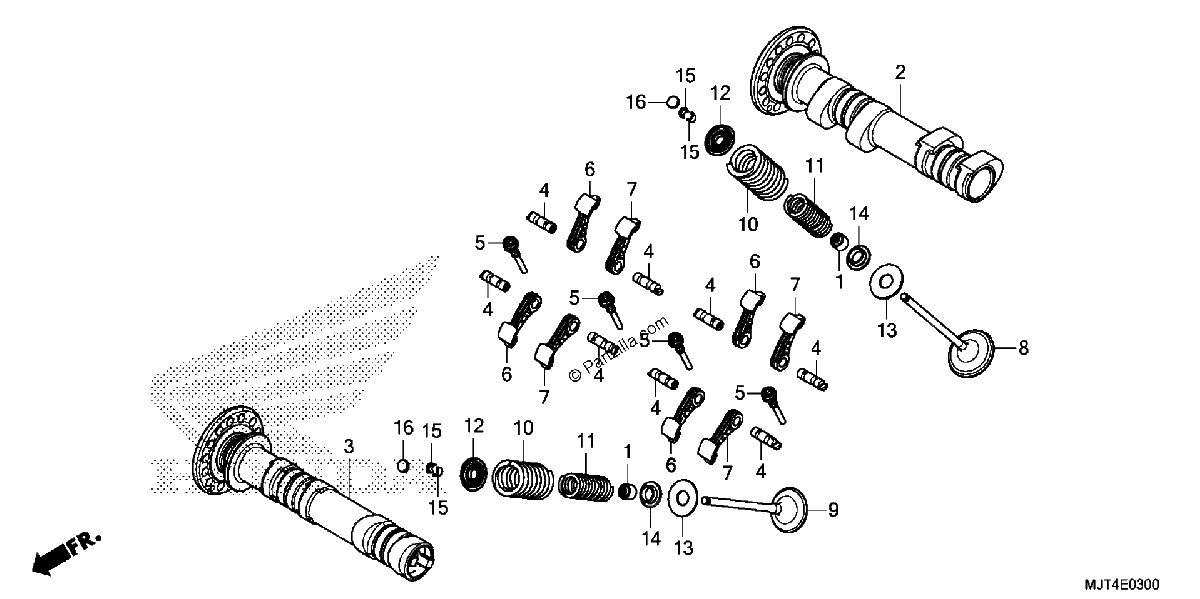 Diagrama de CAMSHAFT VALVE FR