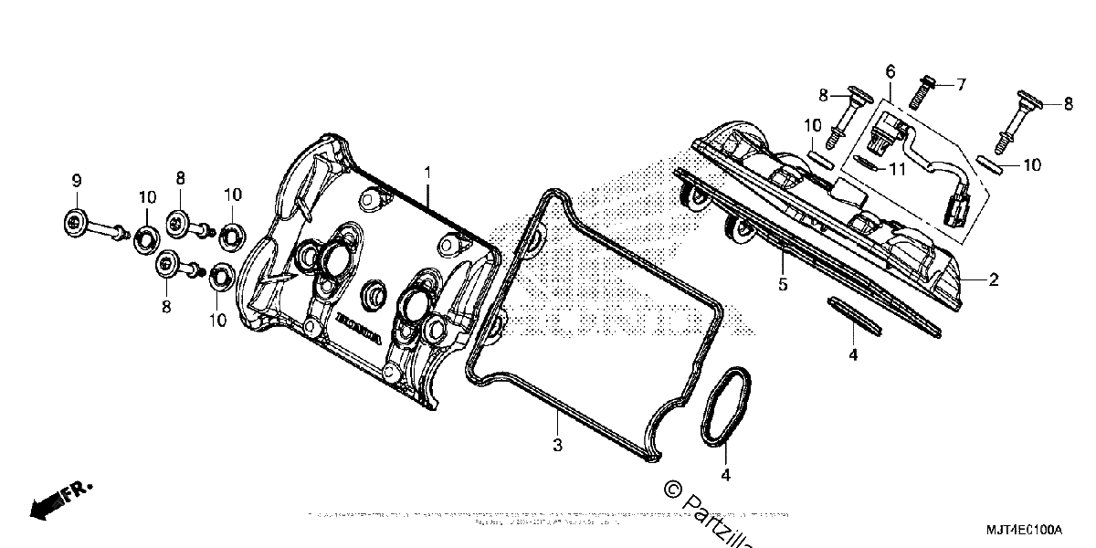 Diagrama de CYLINDER HEAD COVER