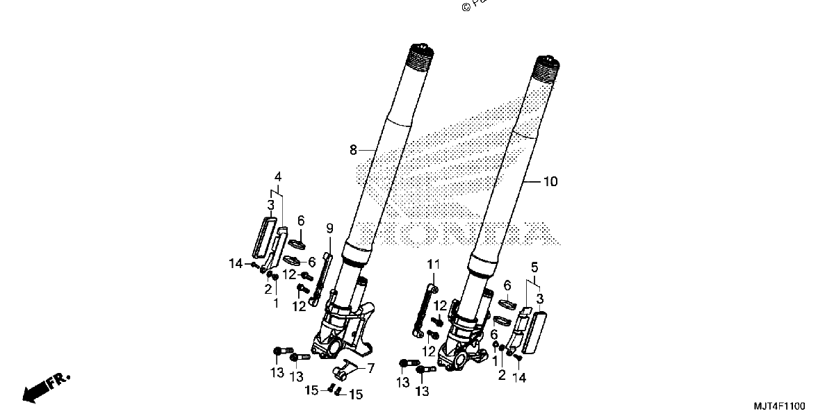 Diagrama de FRONT FORK