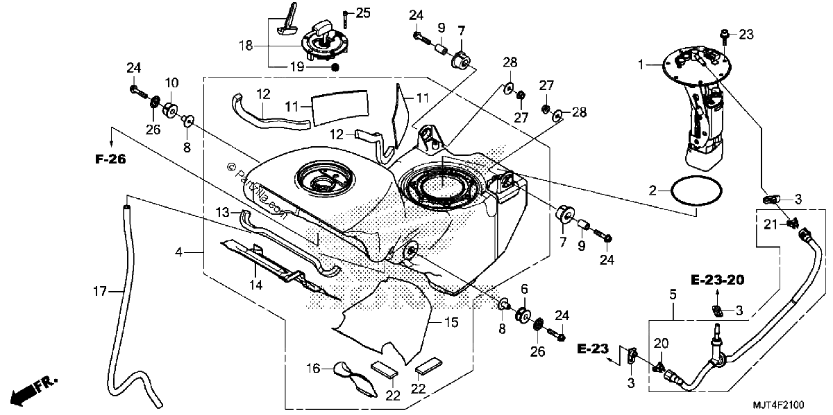Diagrama de FUEL TANK FUEL PUMP
