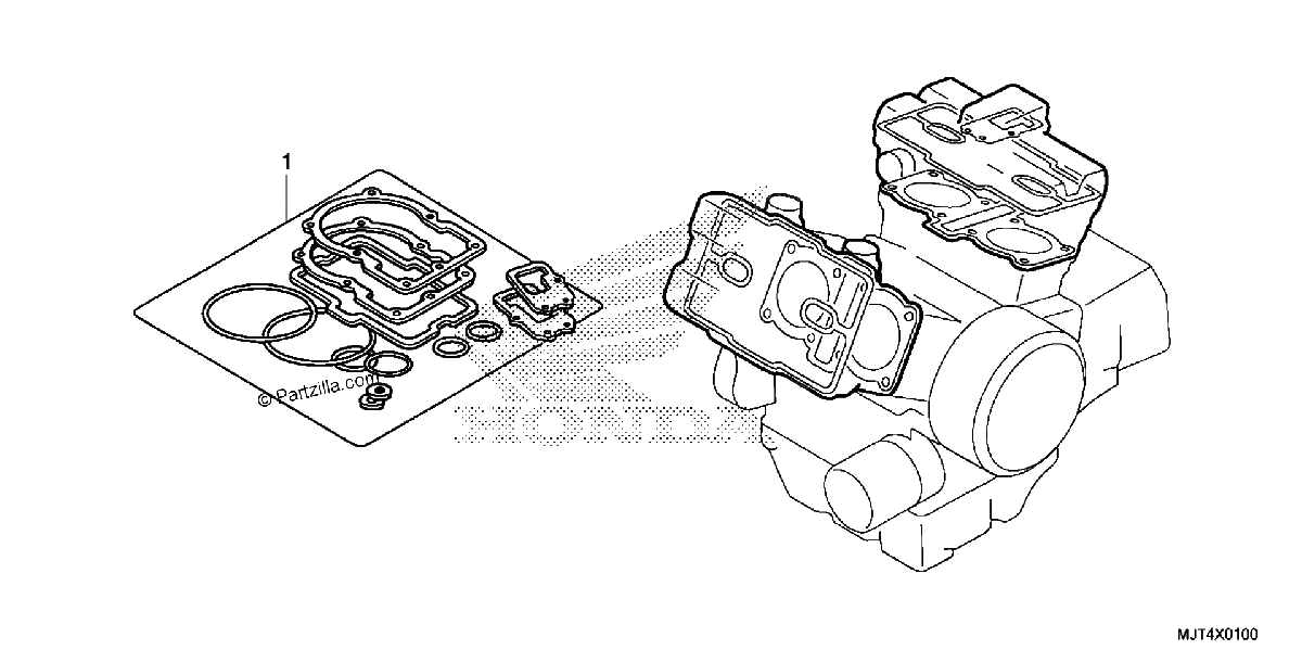 Diagrama de GASKET KIT A