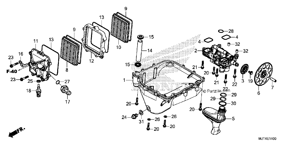 Diagrama de OIL PAN OIL PUMP