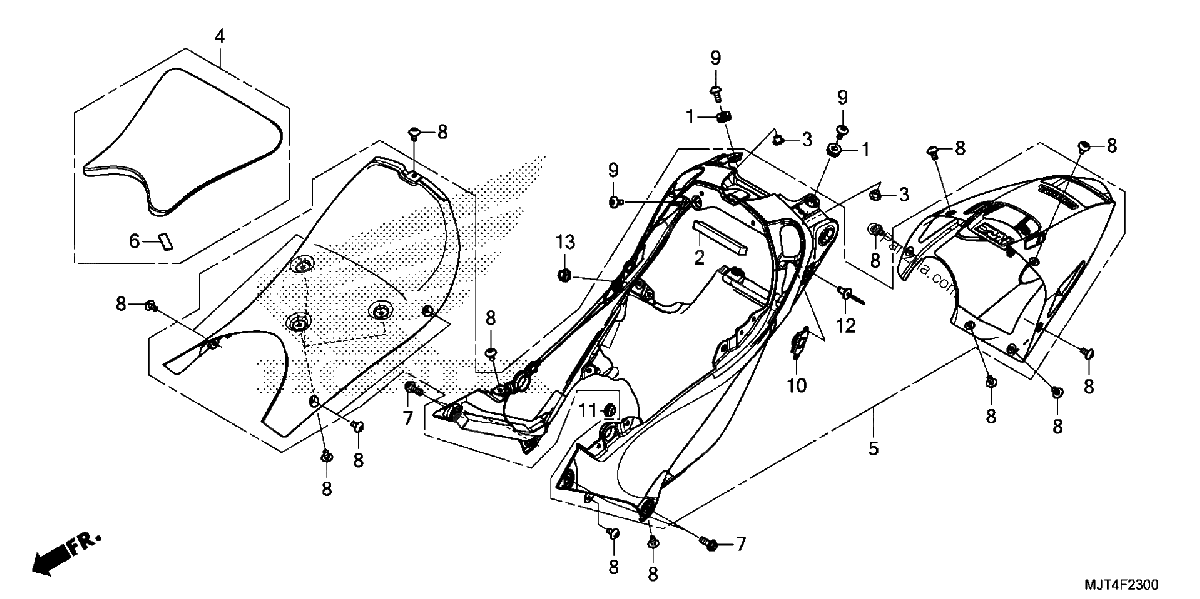 Diagrama de SEAT SEAT COWL