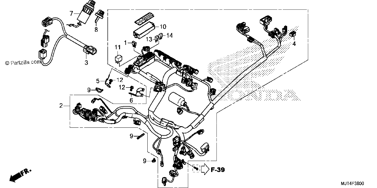 Diagrama de WIRE HARNESS