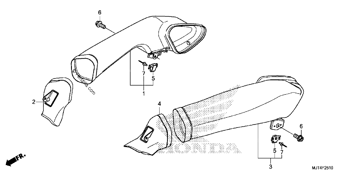 Diagrama de AIR INTAKE DUCT
