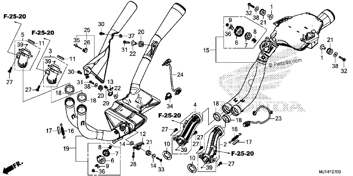 Diagrama de EXHAUST MUFFLER