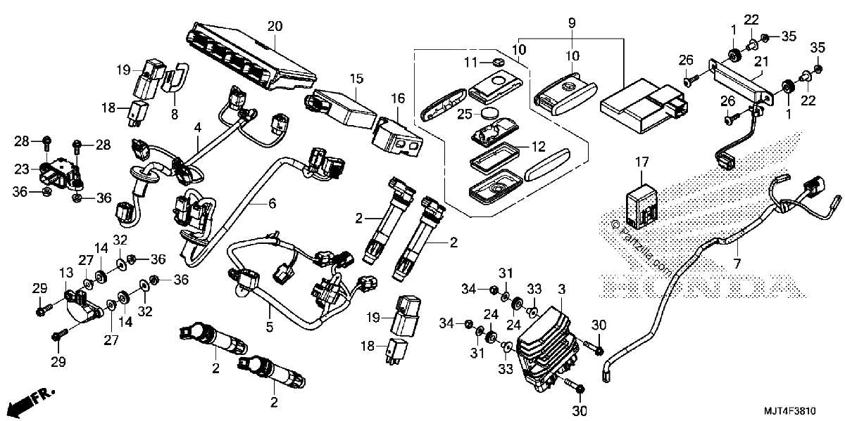 Diagrama de SUB HARNESS
