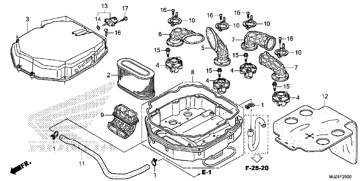 Diagrama de AIR CLEANER