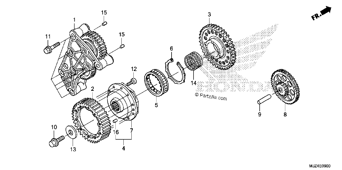 Diagrama de STARTING CLUTCH