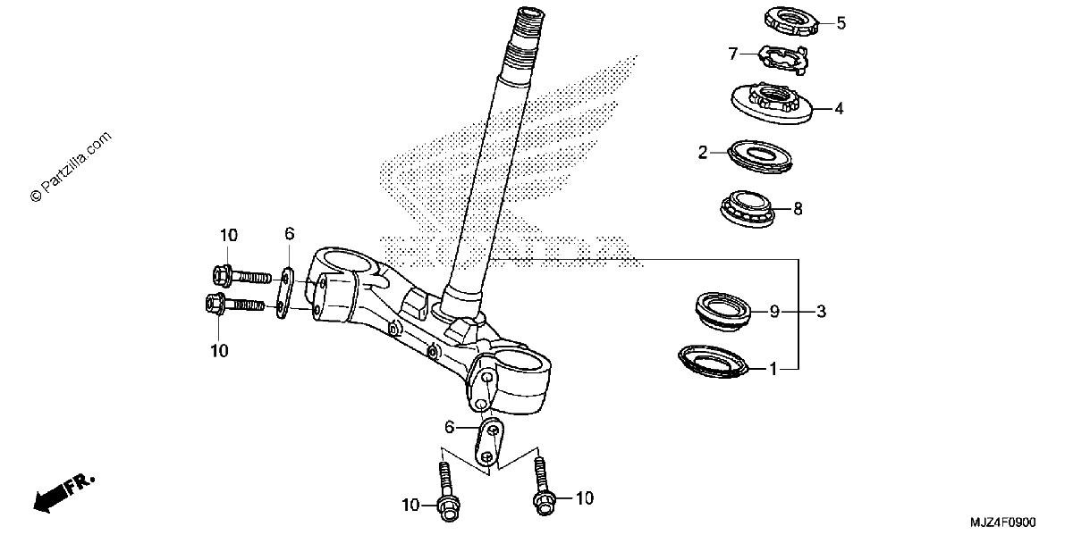 Diagrama de STEERING STEM