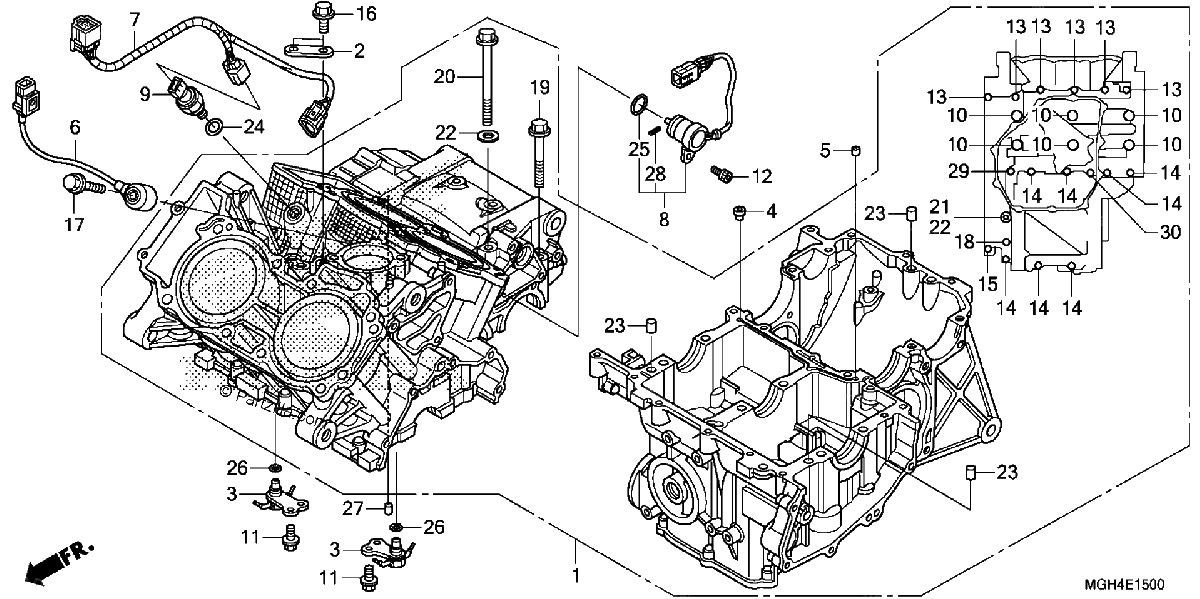 Diagrama de CRANKCASE 1