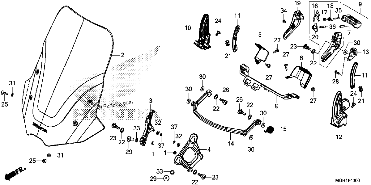Diagrama de WINDSCREEN