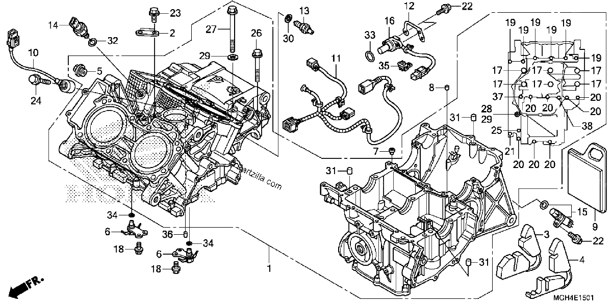 Diagrama de CRANKCASE 2