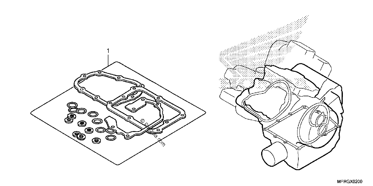 Diagrama de GASKET KIT B