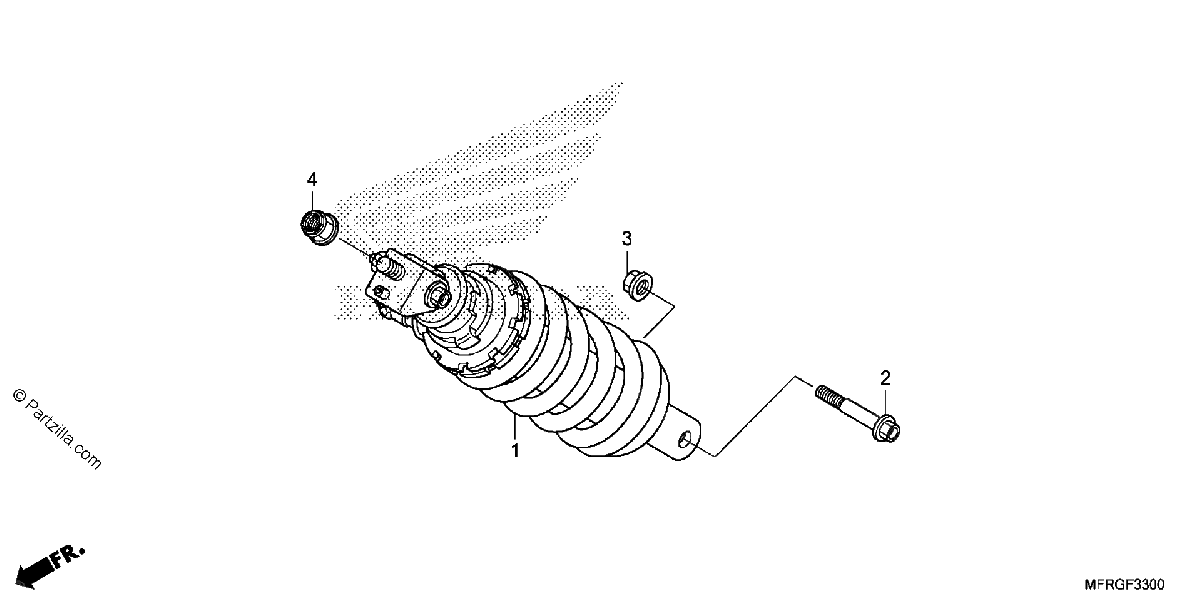 Diagrama de REAR SHOCK ABSORBER 1