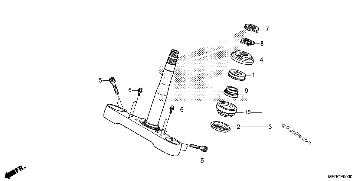 Diagrama de STEERING STEM