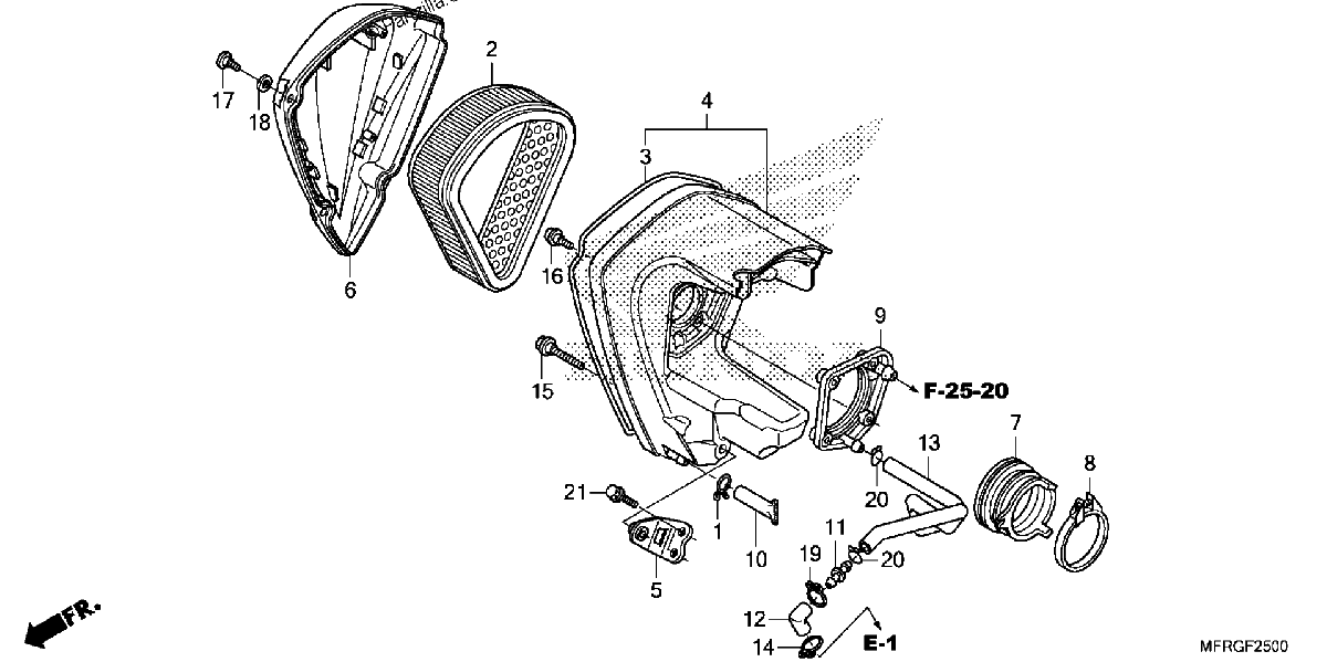 Diagrama de AIR CLEANER