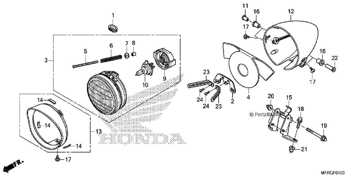 Diagrama de HEADLIGHT