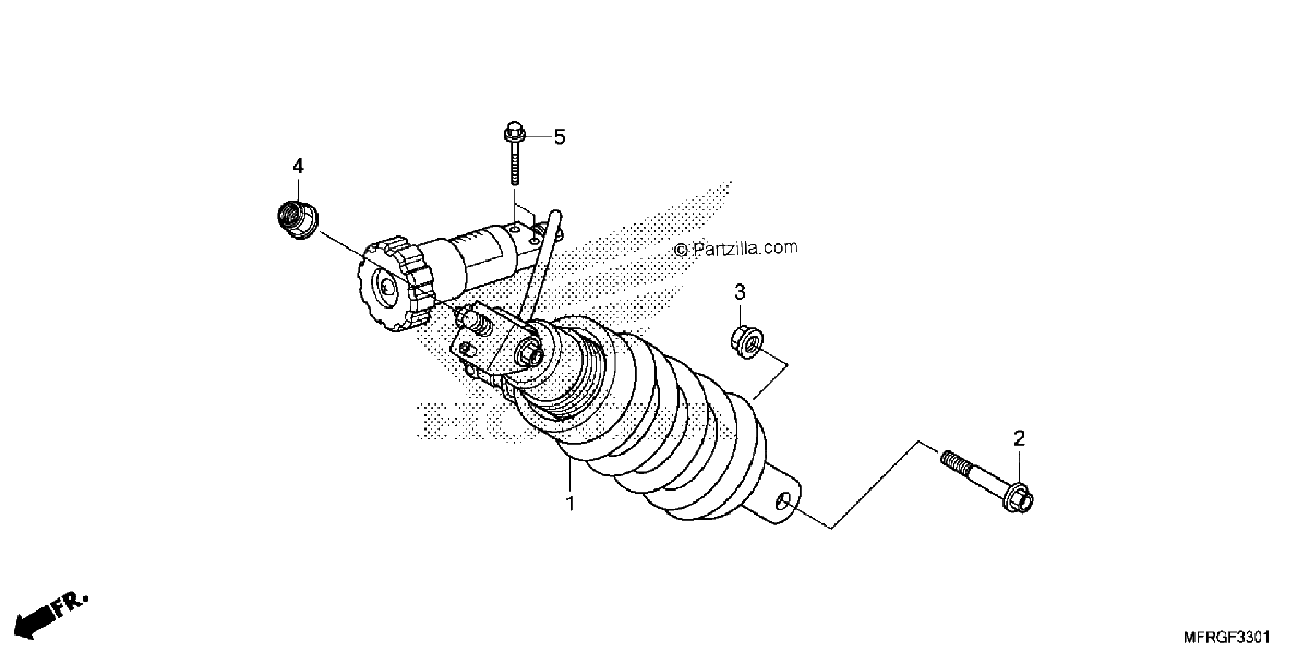 Diagrama de REAR SHOCK ABSORBER 2