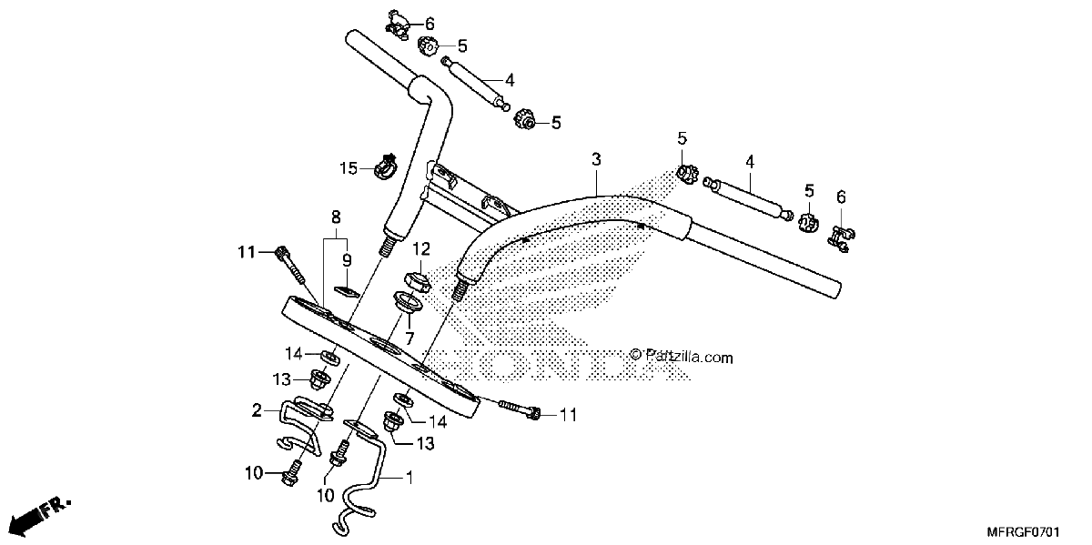 Diagrama de HANDLEBAR TOP BRIDGE 2