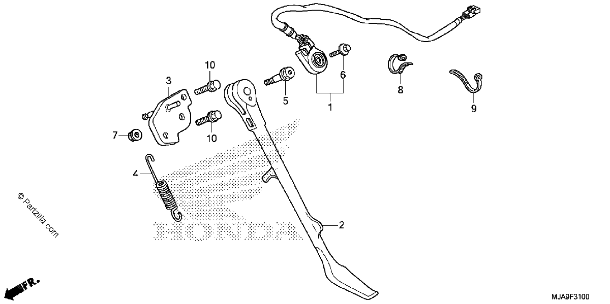 Diagrama de SIDE STAND