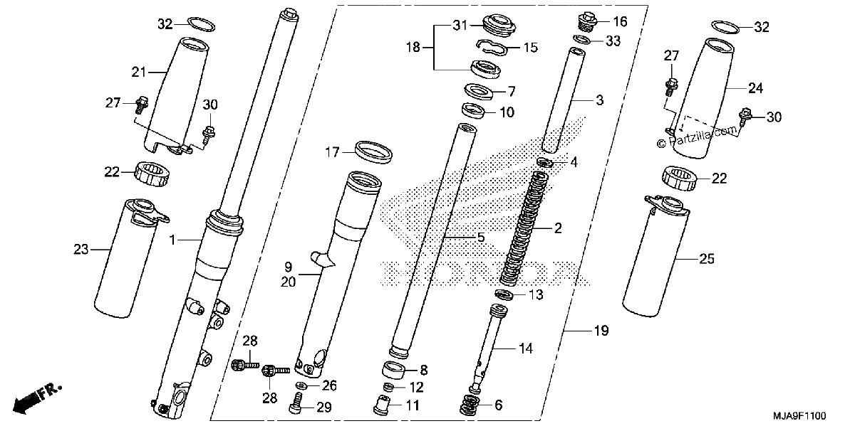 Diagrama de FRONT FORK