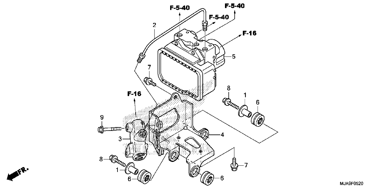 Diagrama de ABS MODULATOR