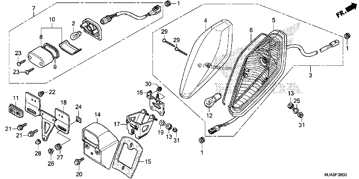 Diagrama de TAILLIGHT 1