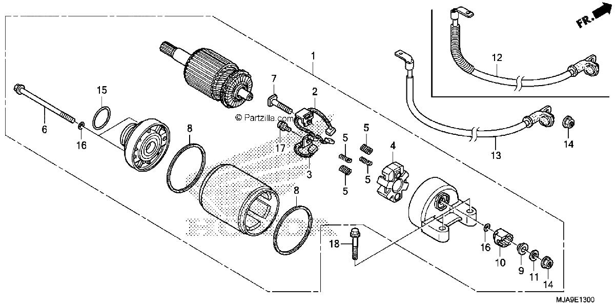 Diagrama de STARTER MOTOR