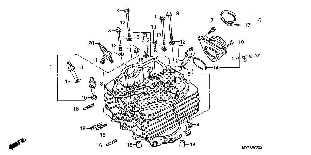 Diagrama de CYLINDER HEAD