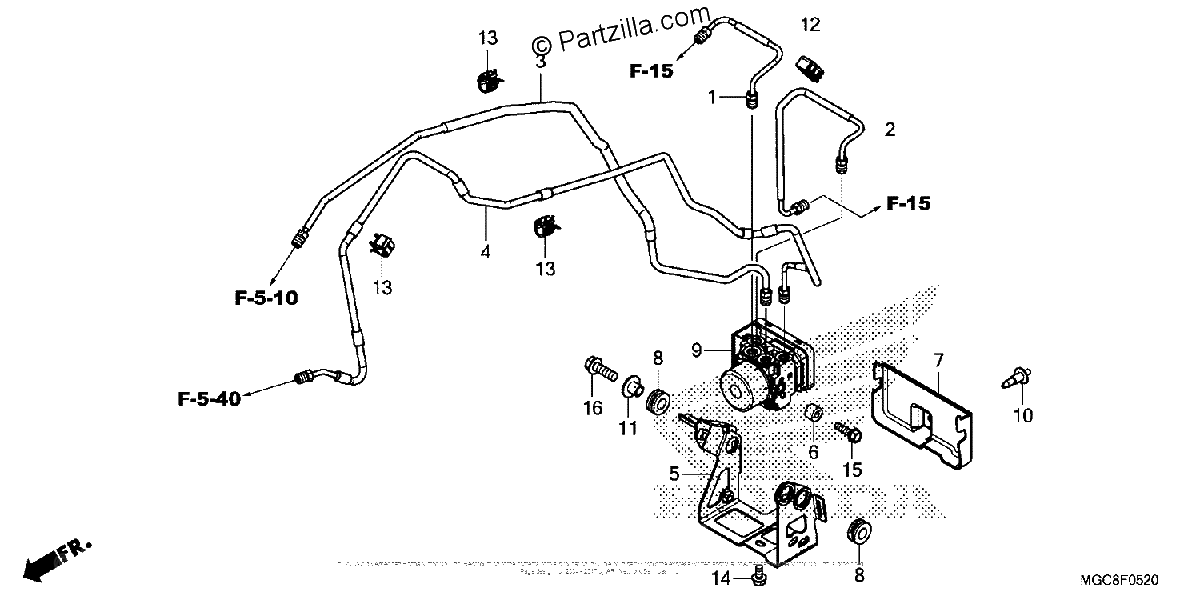 Diagrama de ABS MODULATOR