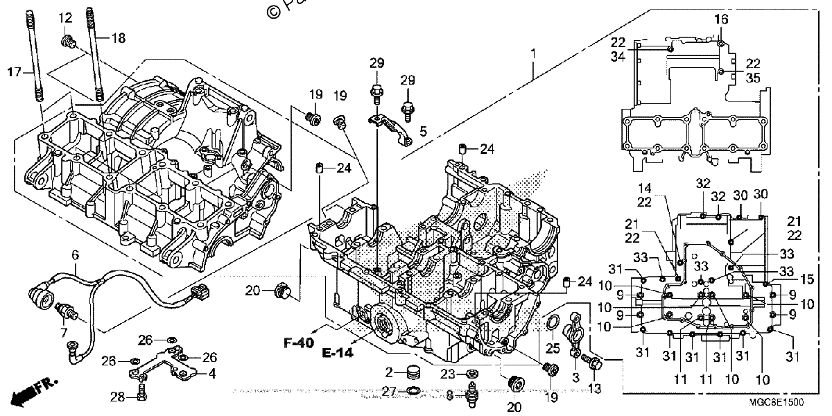 Diagrama de CRANKCASE